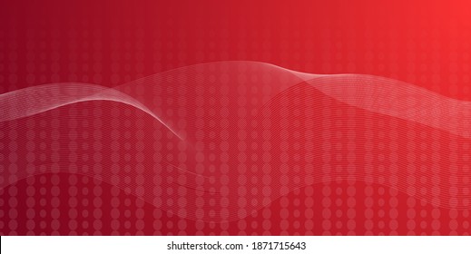 Elegant abstract smooth swoosh speed red wave modern stream background. Vector illustration