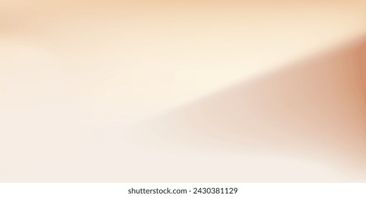 Elegant abstract sublte beige gradient. Ecru and beige colors. Simple soft background. Vector Texture