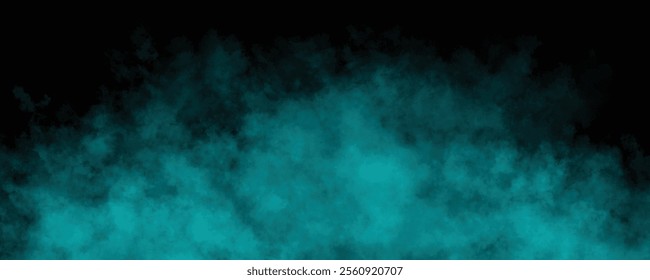 Elegant and Abstract Swirls of Aqua Mist and Vapor Creating a Mysterious Dreamlike Background with Depth and Texture
