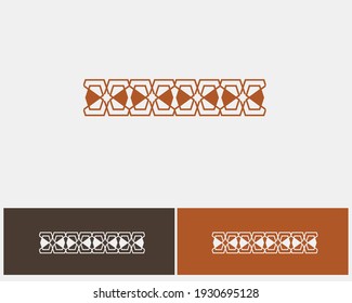 Elegant Abstract traditional old Arabian middle eastern Sadu vector design