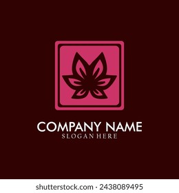 Elegant abstract tree leaf flower logo icon vector illustration. Universal creative premium symbol. Elegant gem boutique vector sign.
