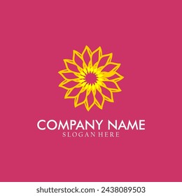 Elegant abstract tree leaf flower logo icon vector illustration. Universal creative premium symbol. Elegant gem boutique vector sign.