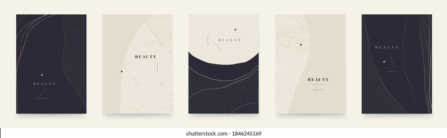 Elegant abstract trendy universal background templates. Minimalist aesthetic.