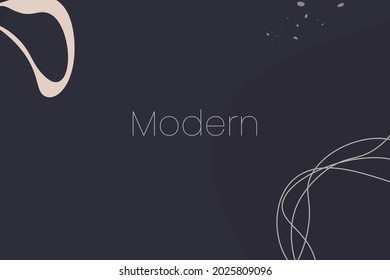 Elegantes plantillas abstractas de fondo universal de moda con formas abstractas orgánicas y línea en colores estéticos. Fondo neutro de estilo minimalista. Ilustración vectorial contemporánea.