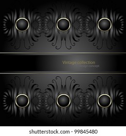 Elegant abstract vector background in ancient style with a geometrical ornament