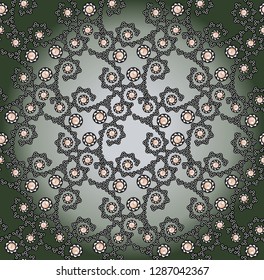 Elegant abstract vector seamless background with arabesques.