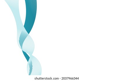 Plantilla de fondo de estilo futurista de línea de onda vector abstracta elegante