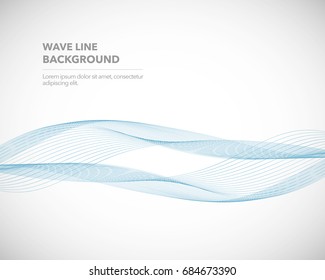Elegant abstract vector wave line futuristic style background template