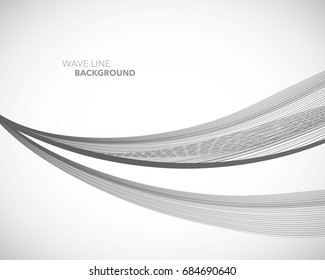 Elegant abstract vector wave line futuristic style background template