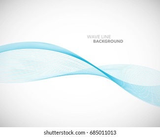 Elegant abstract vector wave line futuristic style background template
