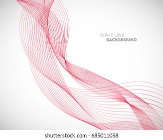 Elegant abstract vector wave line futuristic style background template
