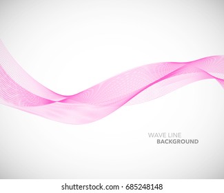 Elegant abstract vector wave line futuristic style background template