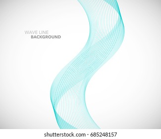 Elegant abstract vector wave line futuristic style background template