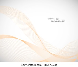 Elegant abstract vector wave line futuristic style background template