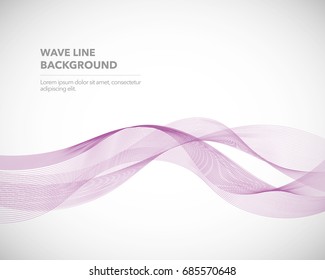 Elegant abstract vector wave line futuristic style background template