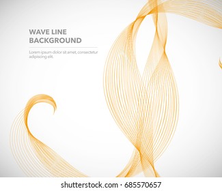 Elegant abstract vector wave line futuristic style background template