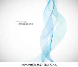 Elegant abstract vector wave line futuristic style background template