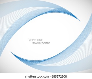 Elegant abstract vector wave line futuristic style background template