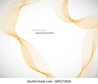 Elegant abstract vector wave line futuristic style background template