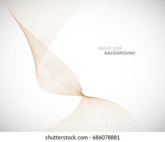 Elegant abstract vector wave line futuristic style background template