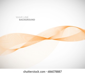 Elegant abstract vector wave line futuristic style background template