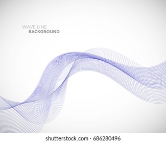 Elegant abstract vector wave line futuristic style background template