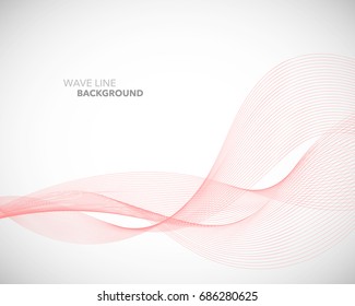 Elegant abstract vector wave line futuristic style background template