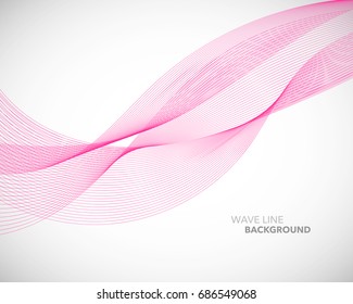 Elegant abstract vector wave line futuristic style background template