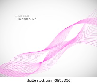 Elegant abstract vector wave line futuristic style background template