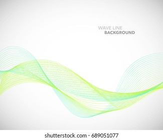 Elegant abstract vector wave line futuristic style background template