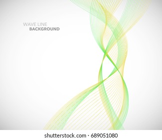 Elegant abstract vector wave line futuristic style background template