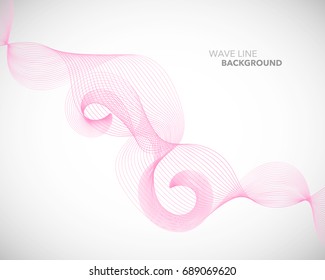 Elegant abstract vector wave line futuristic style background template