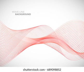 Elegant abstract vector wave line futuristic style background template