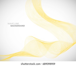 Elegant abstract vector wave line futuristic style background template