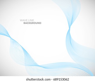Elegant abstract vector wave line futuristic style background template