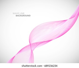 Elegant abstract vector wave line futuristic style background template