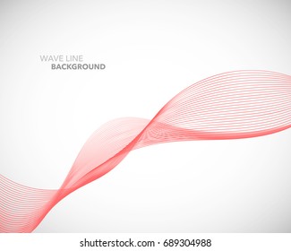 Elegant abstract vector wave line futuristic style background template