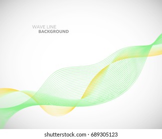 Elegant abstract vector wave line futuristic style background template