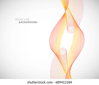 Elegant abstract vector wave line futuristic style background template