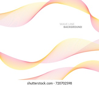 Elegant abstract vector web gradient wave line futuristic style background template