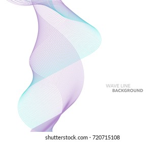 Elegant abstract vector web gradient wave line futuristic style background template