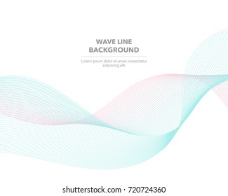 Elegant abstract vector web gradient wave line futuristic style background template