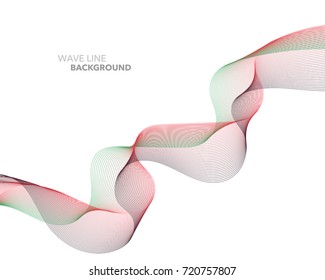Elegant abstract vector web gradient wave line futuristic style background template