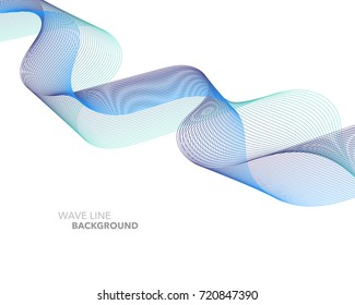 Elegant abstract vector web gradient wave line futuristic style background template