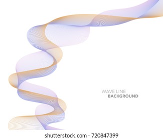 Elegant abstract vector web gradient wave line futuristic style background template