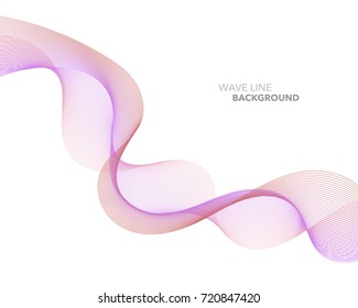 Elegant abstract vector web gradient wave line futuristic style background template
