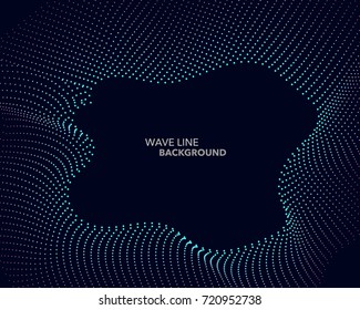 Elegant abstract vector web gradient wave dot line futuristic style background template