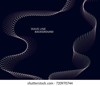 Elegant abstract vector web gradient wave dot line futuristic style background template