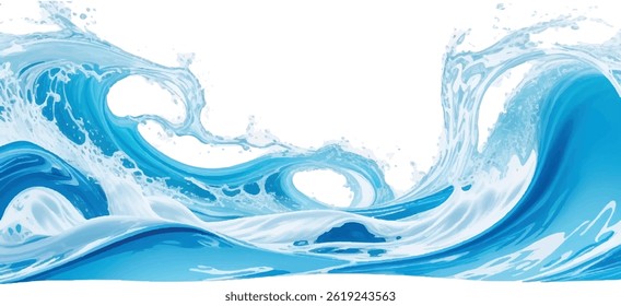 "Elegant abstract water wave texture in blue, aqua, and teal hues. Ideal for web banners, background designs, and marketing visuals with a modern touch."
