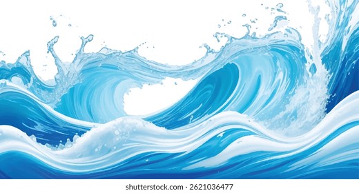 "Elegant abstract water wave texture in blue, aqua, and teal hues. Ideal for web banners, background designs, and marketing visuals with a modern touch."
